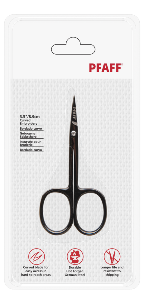 Gebogen borduurschaar 8,9 cm