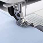 Transparante 1/4" quiltvoet met geleider rechts