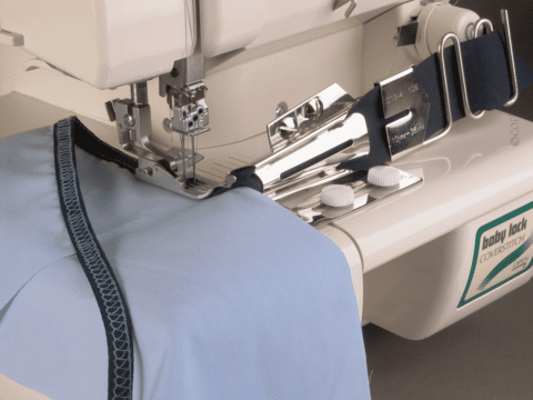 Biaisbandgeleider voor dubbele vouw met geleiding 42 mm-12 mm