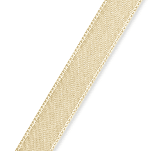 Satijnlint 10 mm beige