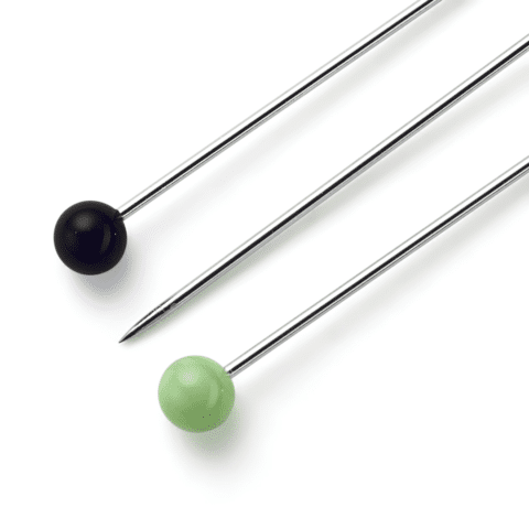 Glaskopspelden zilverkleurig 0,60 x 30 mm ass. kleuren