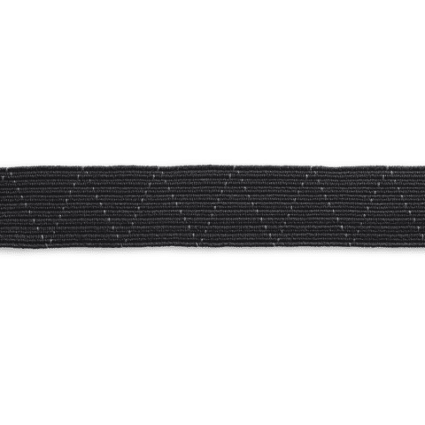 Standaard elastiek 25 mm zwart