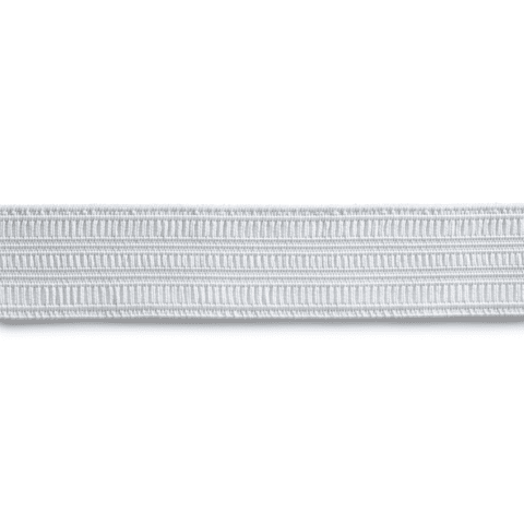 Standaard elastiek 12 mm wit