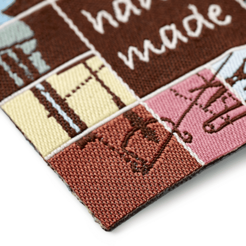Applicatie Exclusief handmade label naaien bont