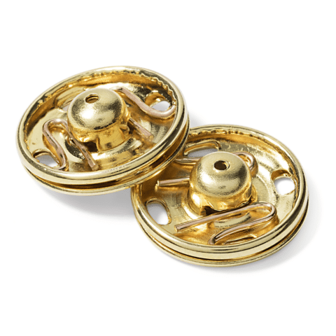 Aannaaidrukknopen MS 17 mm goudkleurig