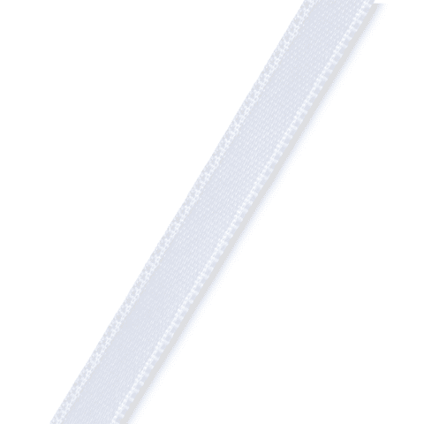 Satijnlint 6 mm wit