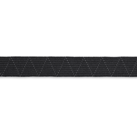 Standaard elastiek 20 mm zwart