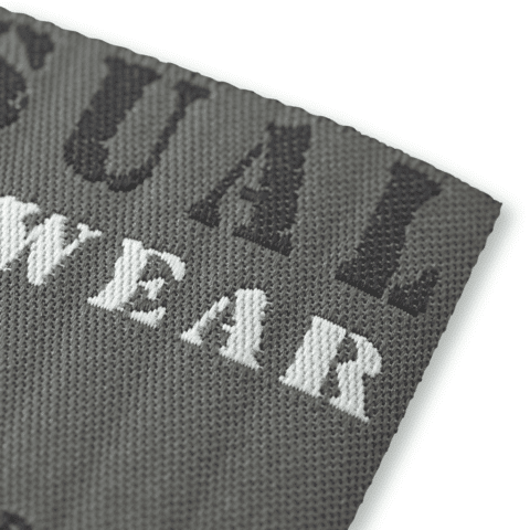 Applicatie Jeanslabel zwart rechthoekig Casual Menswear
