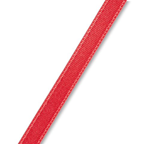 Satijnlint 6 mm rood