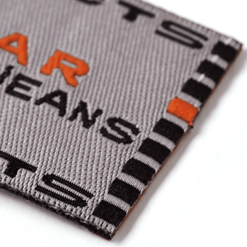 Applicatie Jeanslabel grijs rechthoekig Sportswear Trade Market
