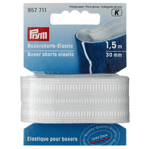 Boxershortelastiek 30 mm gebroken wit