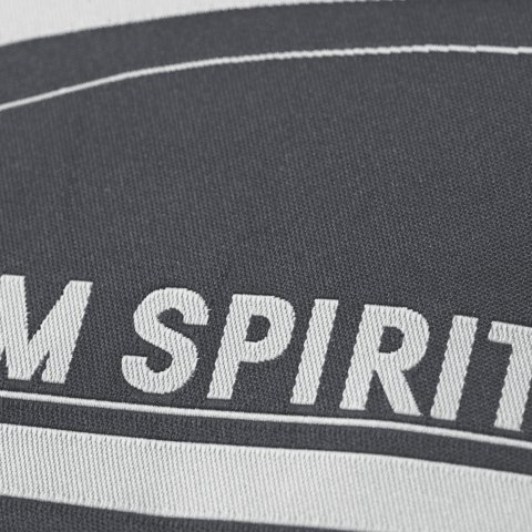 Applicatie Jeanslabel grijs/zwart rechthoekig Denim Spirit