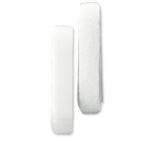 Klittenbandsluiting zelfklevend 20 mm wit