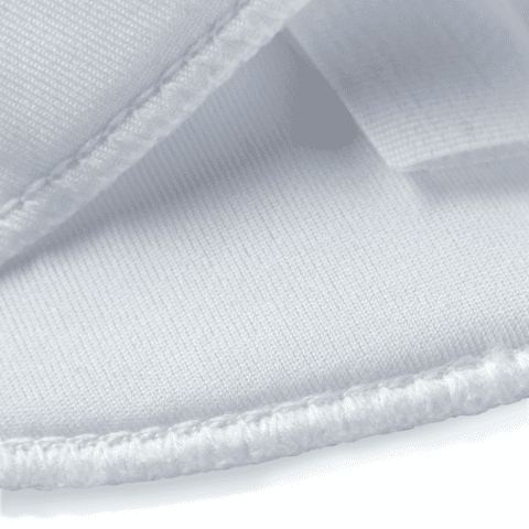 Schoudervullingen met klittenbandsl. halve maan M-L wit