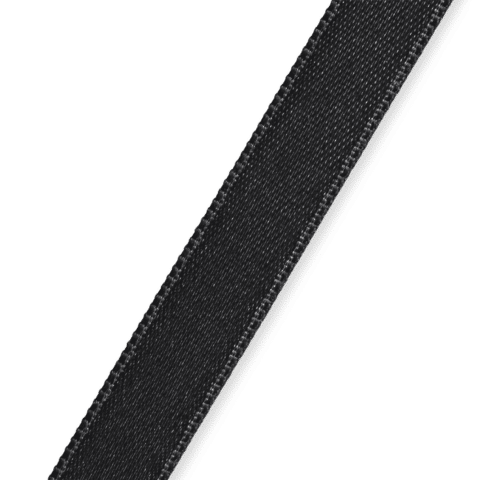 Satijnlint 10 mm zwart
