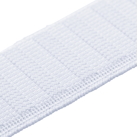 Elastische tailleband stabiel in dwarsrichting 30 mm wit