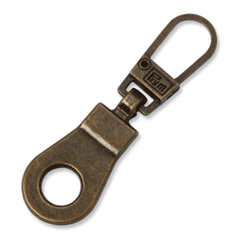 Fashion-Zipper Ring oudmessing