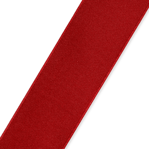 Satijnlint 38 mm rood