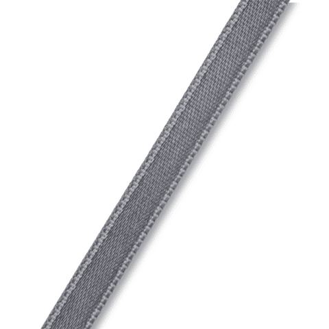 Satijnlint 6 mm grijs