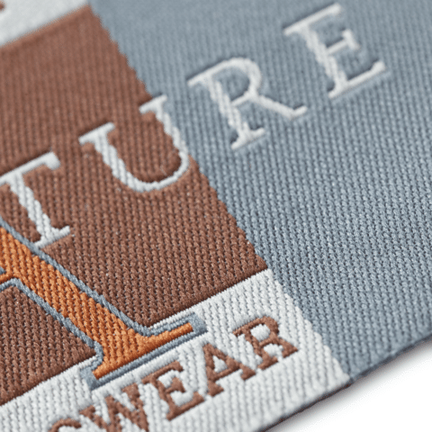 Applicatie Jeanslabel donkergroen rechthoekig Adv. Sportswear
