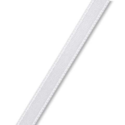 Satijnlint 6 mm zilver