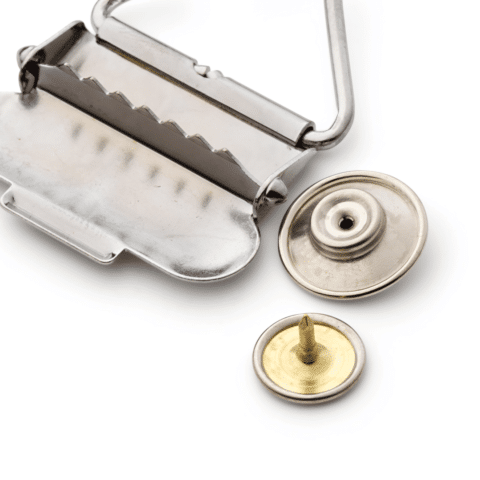 Garnituren voor tuinbroeken ST 30 mm zilverkleurig
