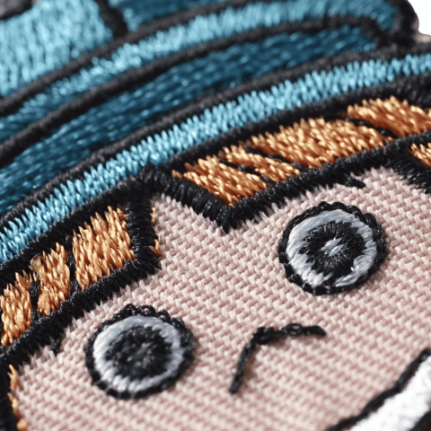 Applicatie Wickie de viking patch rond
