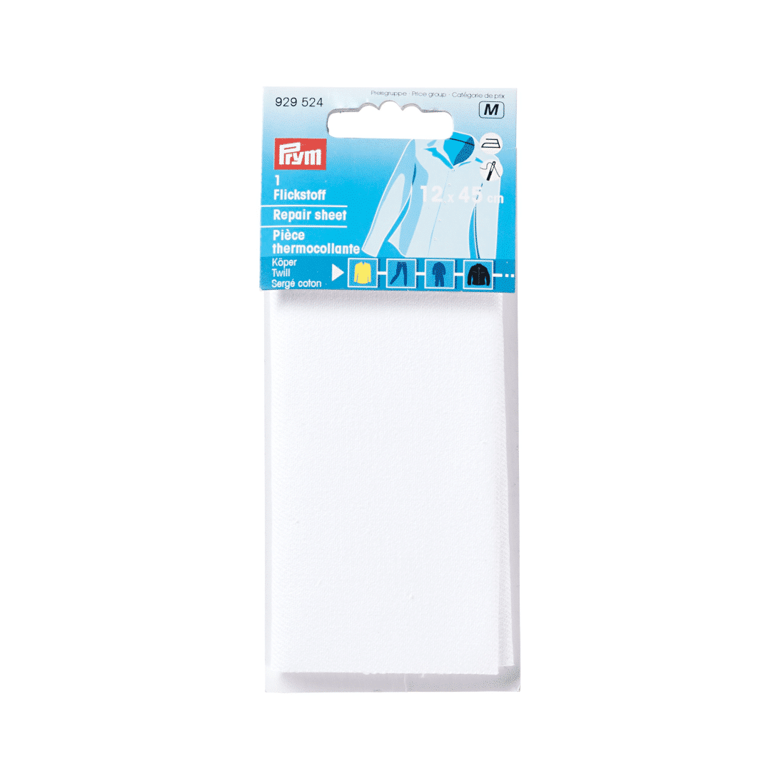 Prym Reparatieblad, keperstof om op te strijken 12 x 45 cm, blauw, 15,75 x 3 ,9 inch, 1 stuk