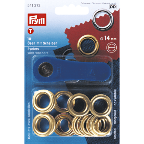 Ringen met schijven MS 14,0 mm goudkleurig