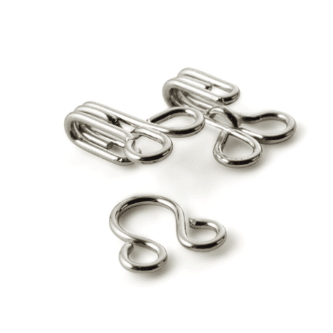 Haken en ogen MS 2 zilverkleurig