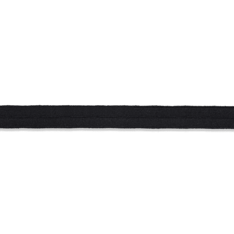 Knoopsgatenelastiek geweven 18 mm zwart