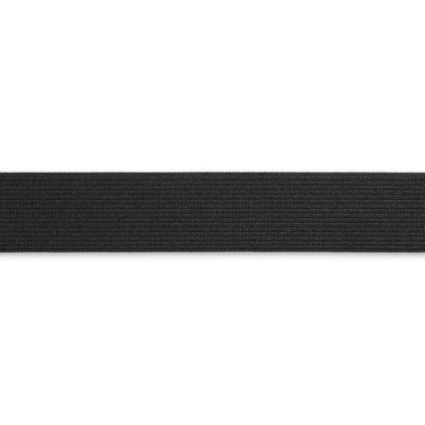 Band-elastiek zacht 25 mm zwart