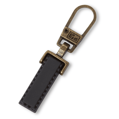 Fashion-Zipper Pure donkerbruin