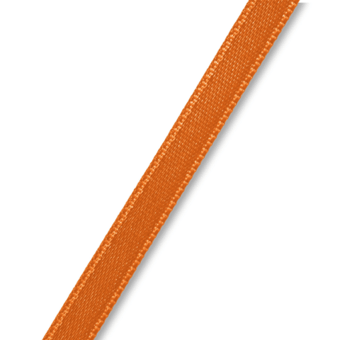 Satijnlint 6 mm oranje