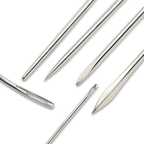 Handwerknaaldenassortimenten zilverkleurig groot