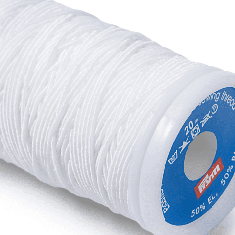 Elastisch naaigaren 0,5 mm wit