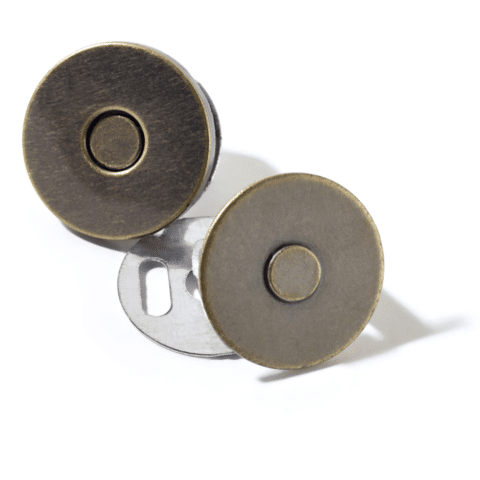Magneetsluiting 19 mm oudmessing
