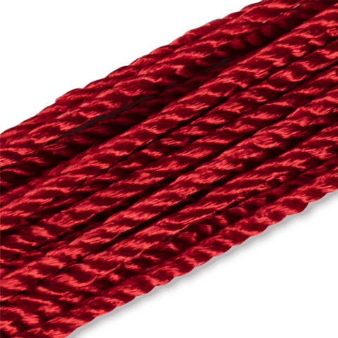Satijnkoord 2 mm rood