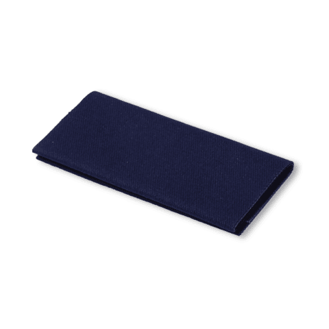 Verstelstuk keper (opstrijkbaar) 12 x 45 cm blauw