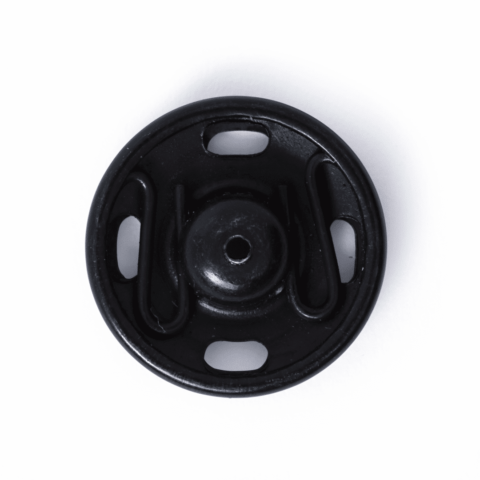 Aannaaidrukknopen MS 15 mm zwart