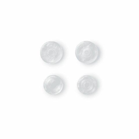 Drukknoop ColorSnaps 12,4 mm transparant glanzend