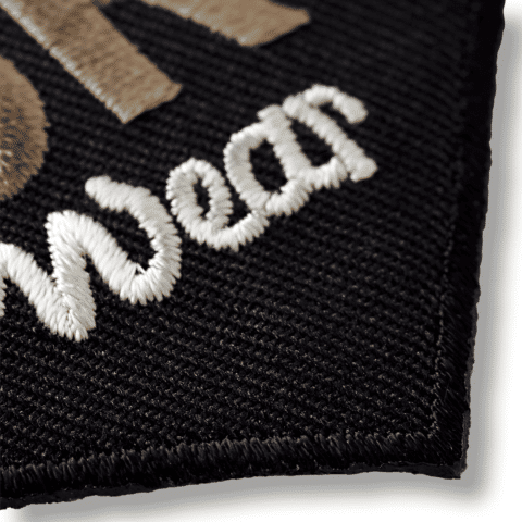 Applicatie Label zwart driehoek Sports Wear