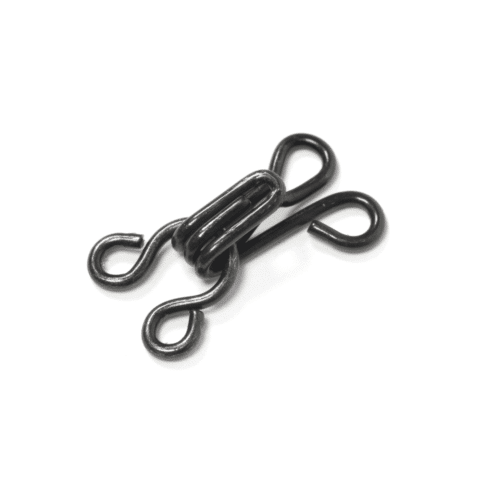 Haken en ogen MS 3 zwart