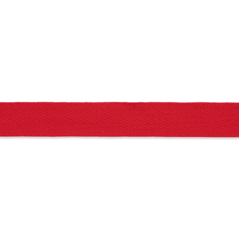 Katoenband sterk 15 mm rood