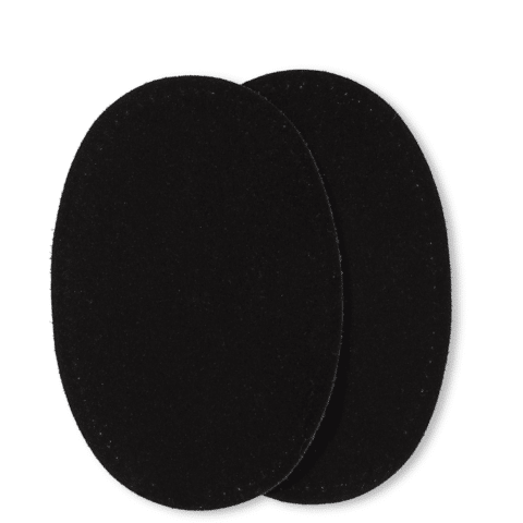 Patches suèdeimitatie (opstrijkbaar) 9 x 13,5 cm zwart
