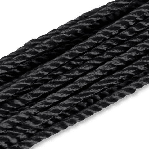Satijnkoord 2 mm zwart