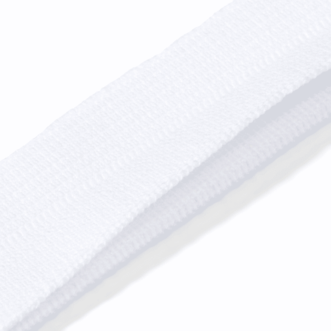 Y-Elasticband met dubbele boord 25 mm wit