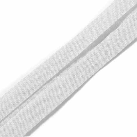 Biaisband Katoen 40/20 mm wit