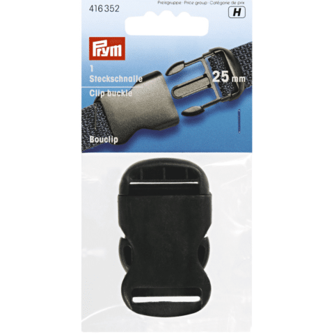 Klikgespen sterk KST 25 mm zwart