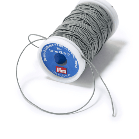 Elastisch naaigaren 0,5 mm lichtgrijs
